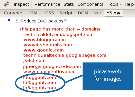 yslow-reduce DNS lookups