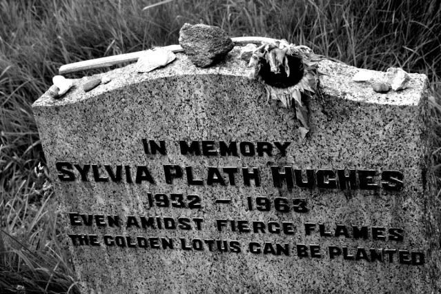 Sylvia Plath's headstone