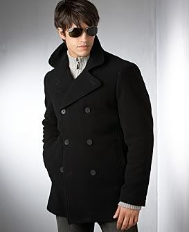 Men's Pea Coat Pictures, Images and Photos