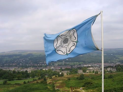 Yorks Flag over Ilkley Moor