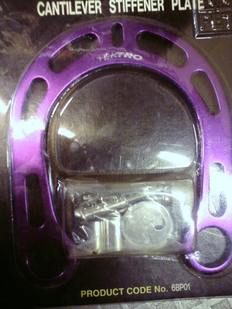 NOS purple Tektro brake booster / Crud DH fender Retrobike