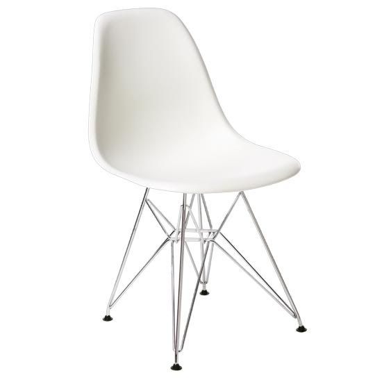 DSR 'Eiffel' Chair white plastic Eames dining eBay