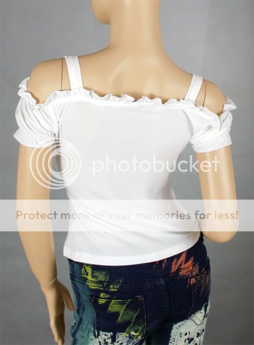   Cocktail Party&Casual Cap Sleeves Off Shoulder Singlet Top Plus 150