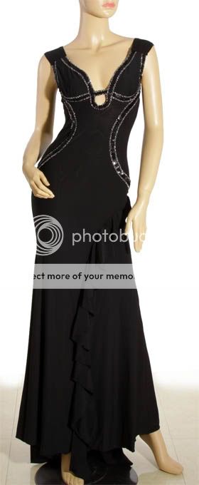 Evening Party Gown Black Prom Formal Dress S L 20778  